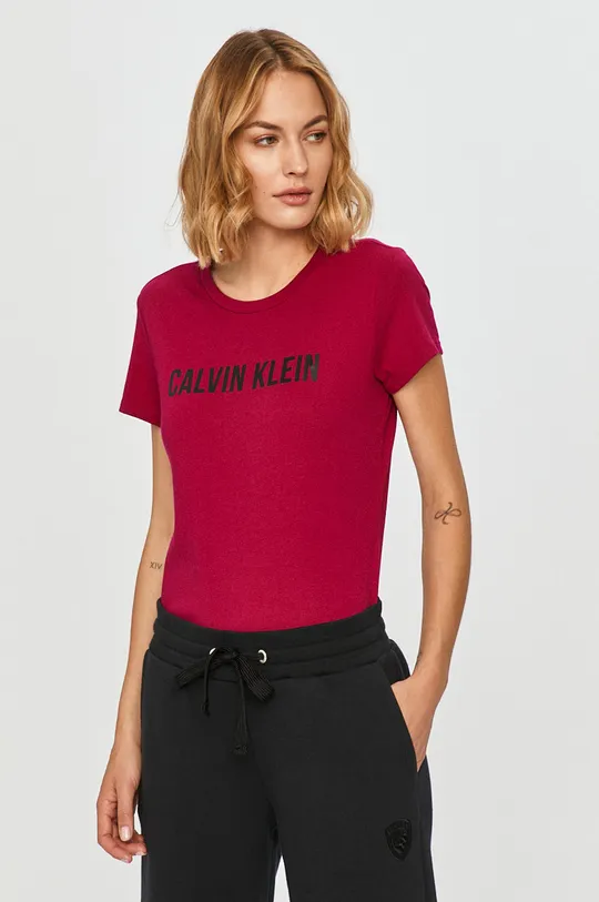 fialová Calvin Klein Performance - Tričko