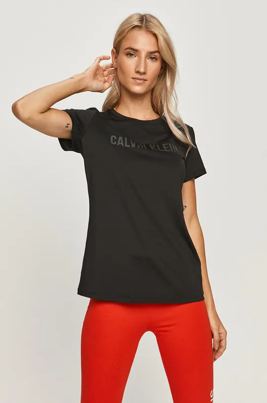 fekete Calvin Klein Performance - T-shirt Női