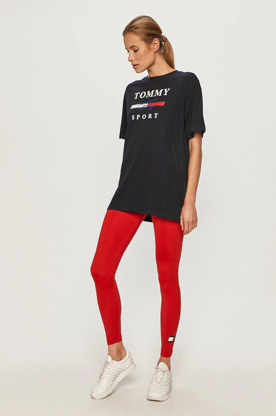 Tommy Sport - T-shirt sötétkék