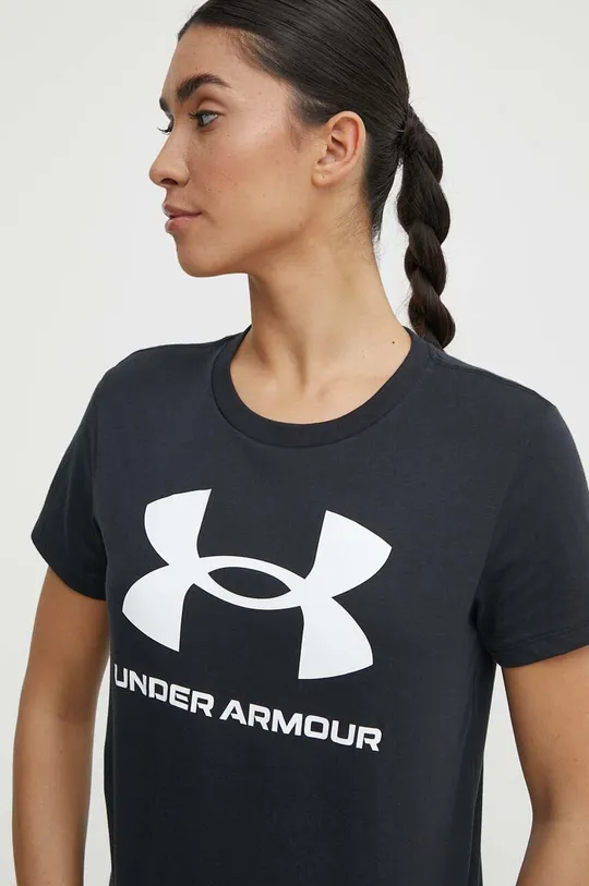 czarny Under Armour - T-shirt 1356305.001 Damski