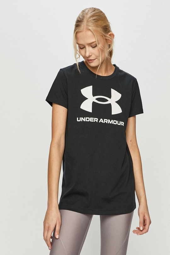 čierna Under Armour - Tričko 1356305.001 Dámsky