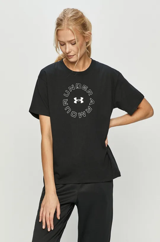 čierna Under Armour - Tričko 1358657.001 Dámsky