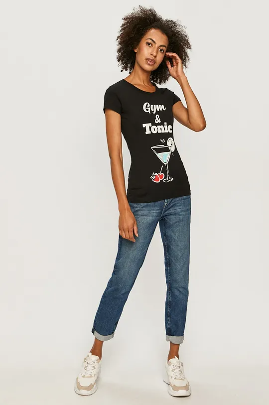 Love Moschino - T-shirt czarny