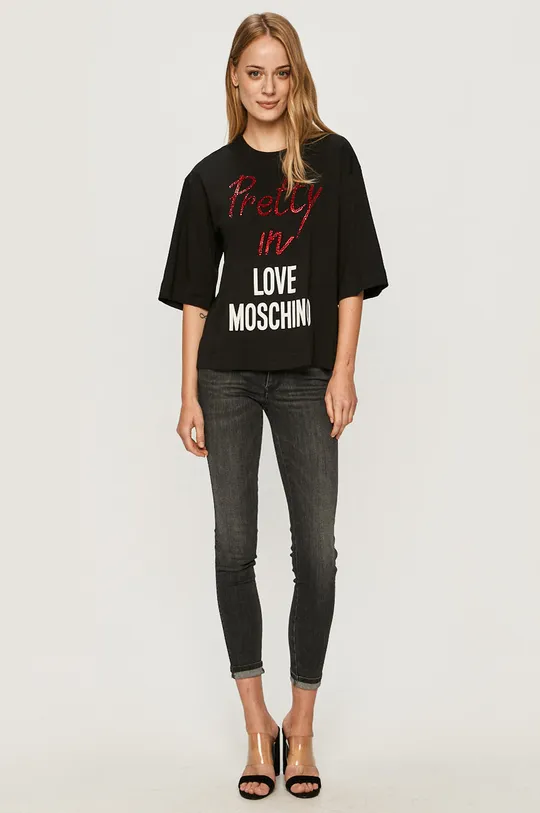 Love Moschino - Tričko čierna