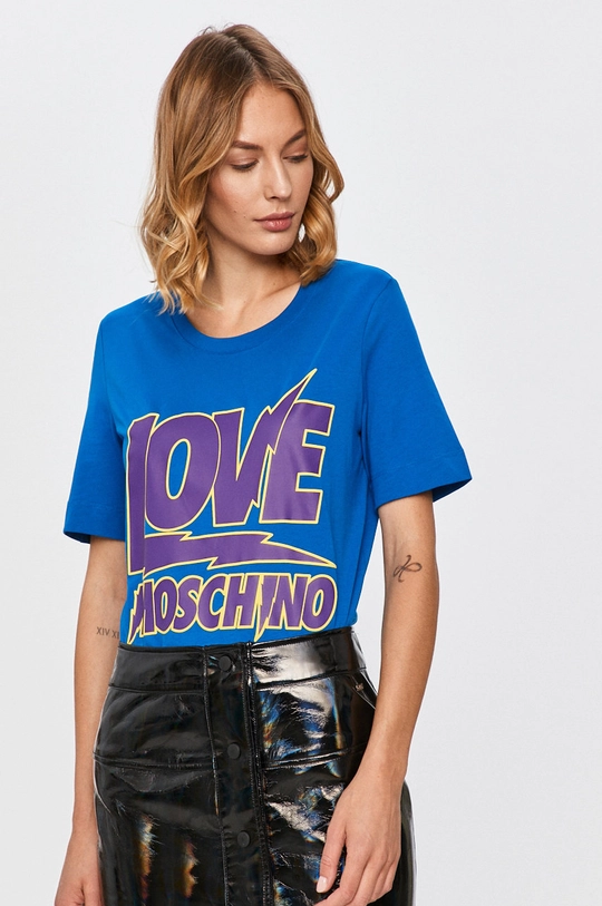 голубой Love Moschino - Футболка Женский