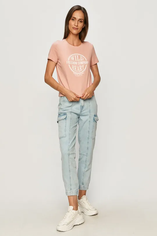 Tally Weijl - T-shirt rózsaszín
