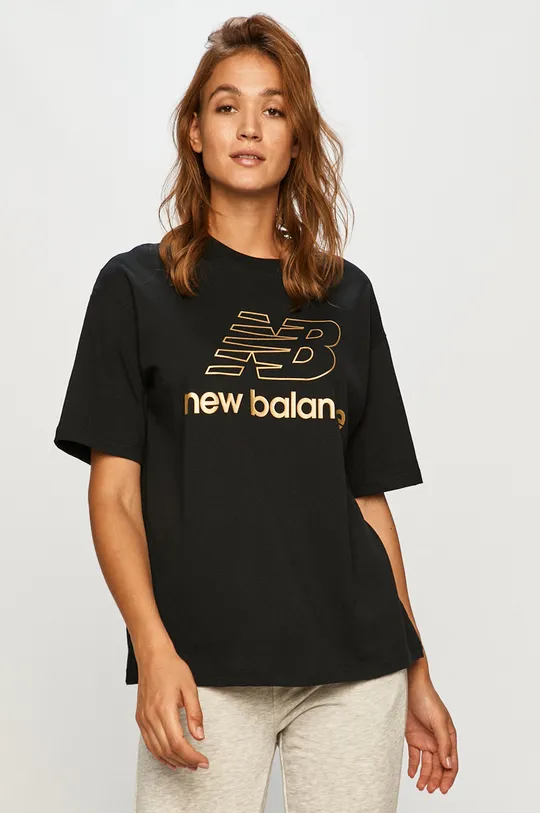 čierna New Balance - Tričko WT03505BK Dámsky
