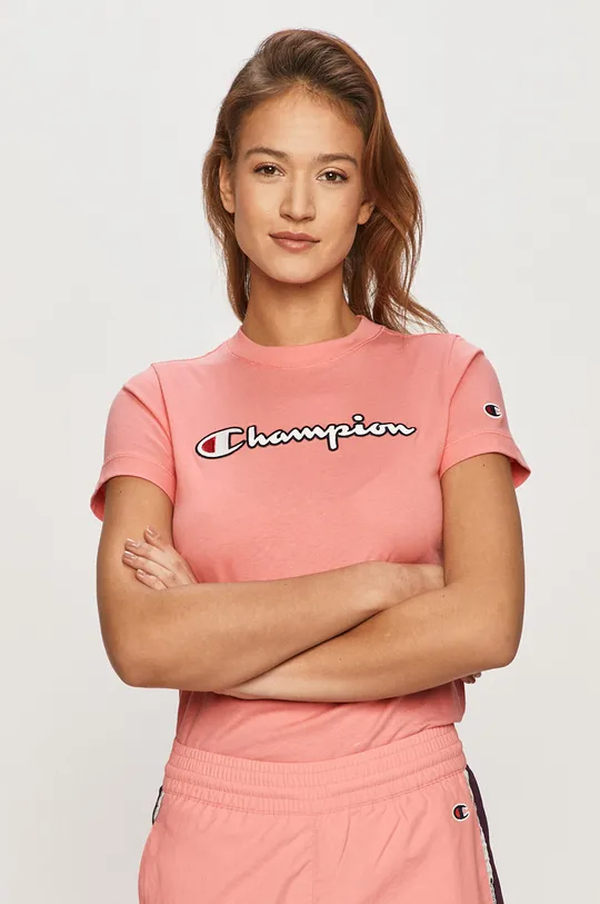 różowy Champion - T-shirt 113194 Damski