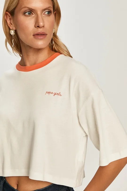 beżowy Pepe Jeans - T-shirt Marian x Dua Lipa