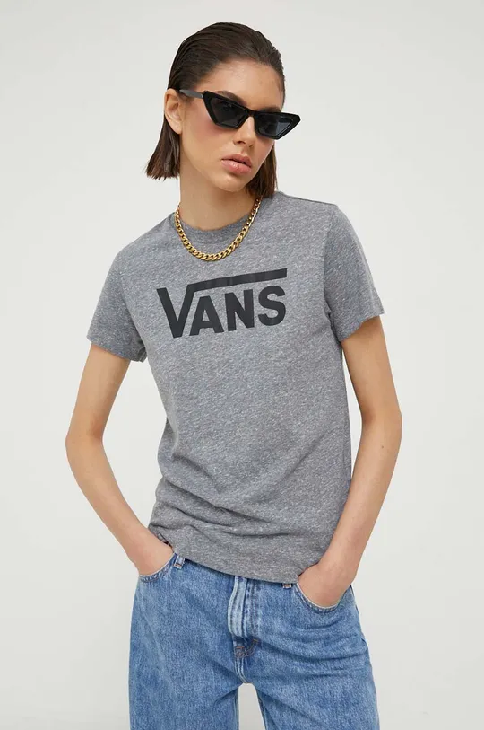 szary Vans - T-shirt Damski