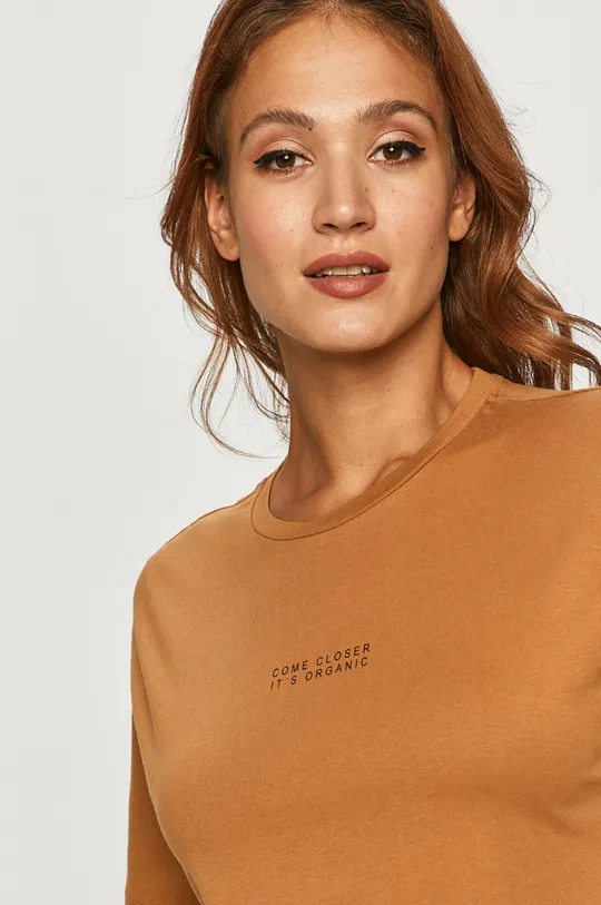 brązowy Vero Moda - T-shirt