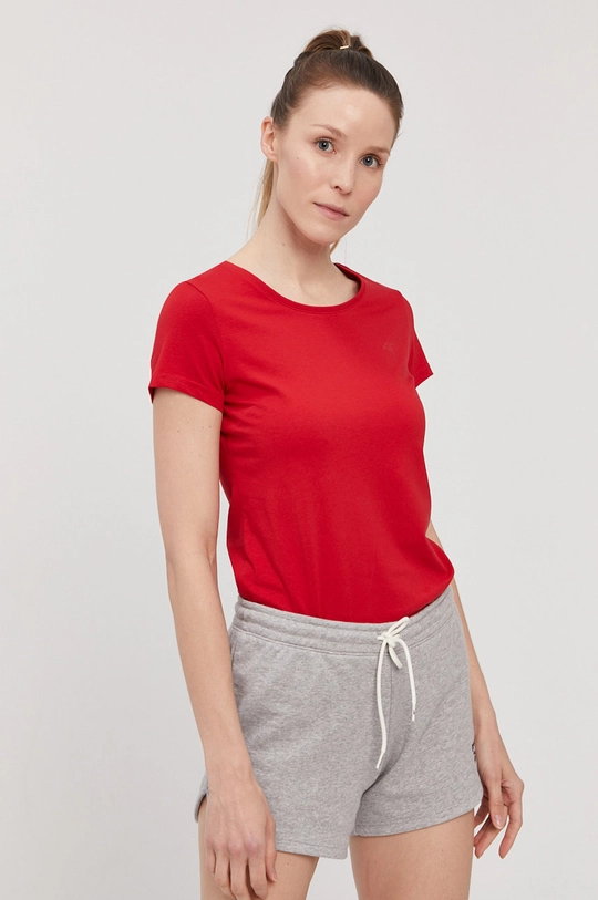 4F - T-shirt/polo NOSH4.TSD001 95 % Bawełna, 5 % Elastan