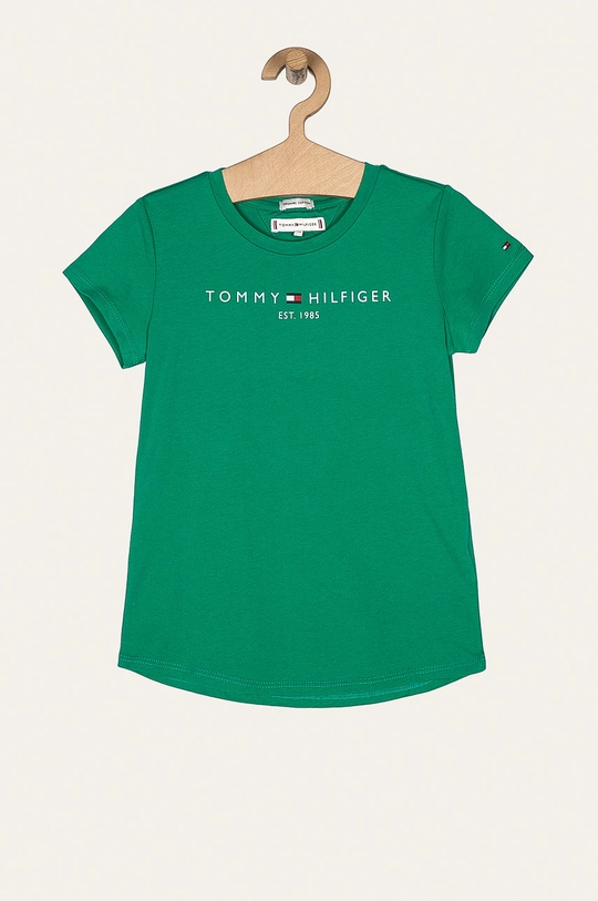 zielony Tommy Hilfiger - T-shirt dziecięcy 74-176 cm KG0KG05242 Dziewczęcy