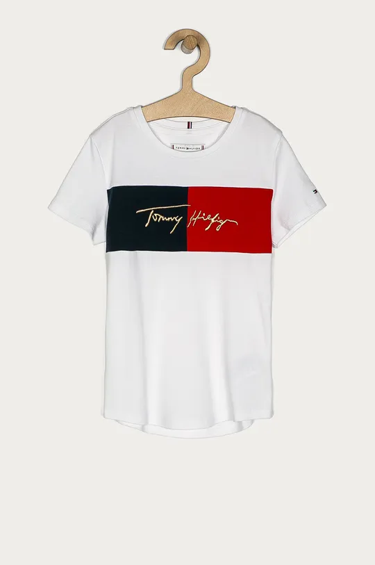 biela Tommy Hilfiger - Detské tričko 128-176 cm Dievčenský