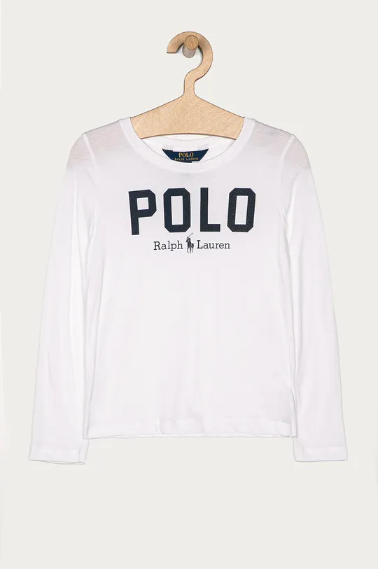 білий Polo Ralph Lauren - Дитячий лонгслів 128-176 cm Для дівчаток