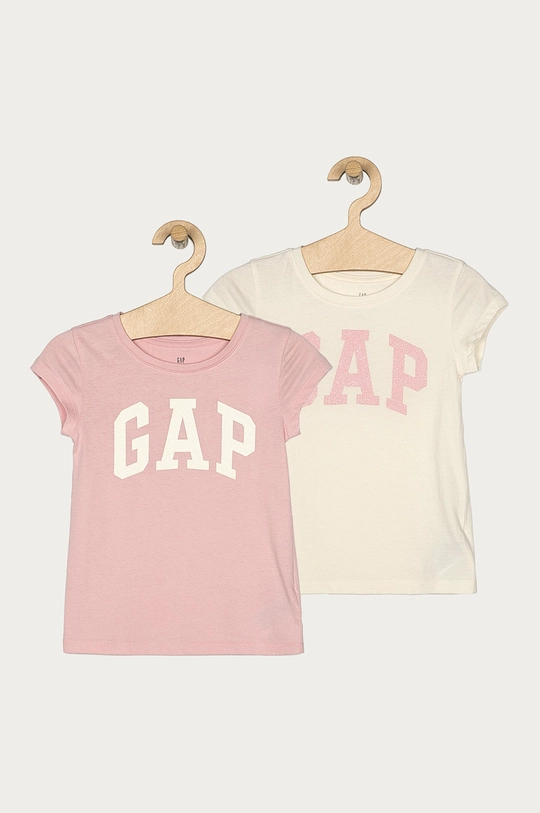 różowy GAP - T-shirt 104-176 cm (2-pack) Dziewczęcy