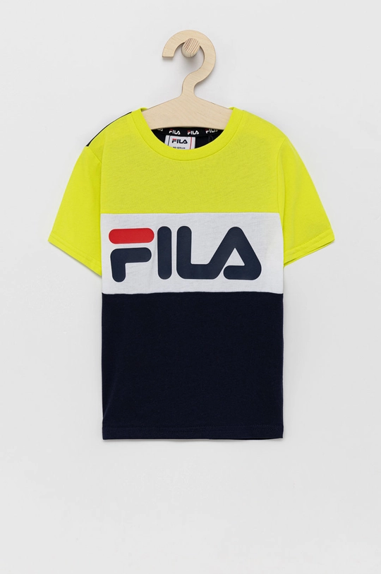 czarny Fila T-shirt bawełniany dziecięcy Dziecięcy