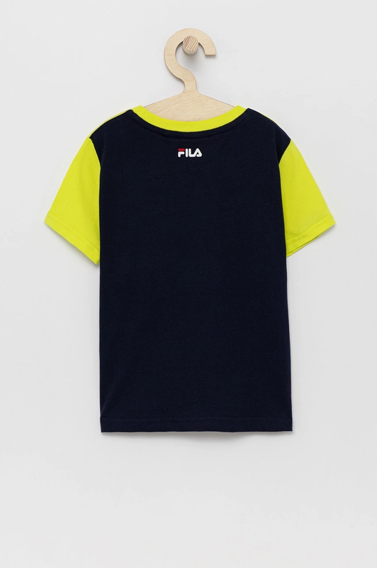 Fila T-shirt bawełniany dziecięcy czarny