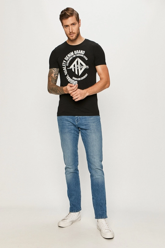 Tom Tailor Denim - T-shirt czarny