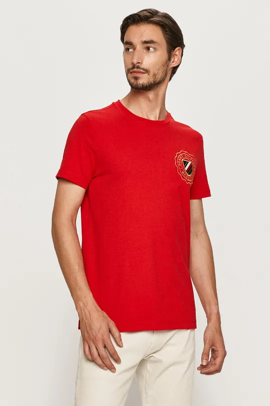 czerwony Tommy Hilfiger - T-shirt Męski