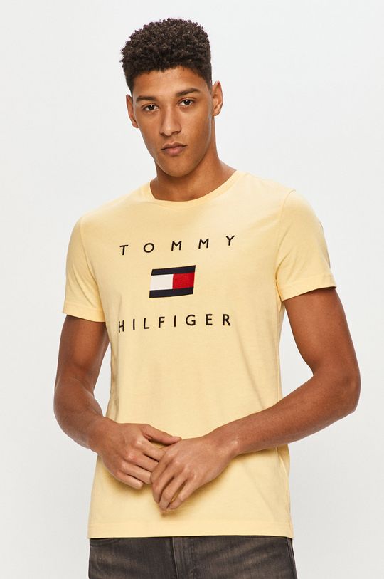 żółty Tommy Hilfiger - T-shirt Męski