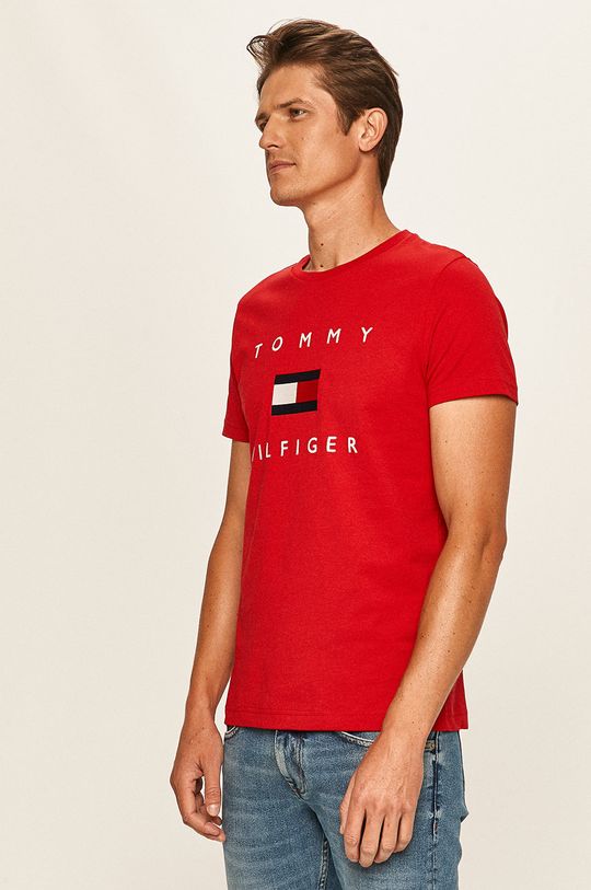 czerwony Tommy Hilfiger - T-shirt