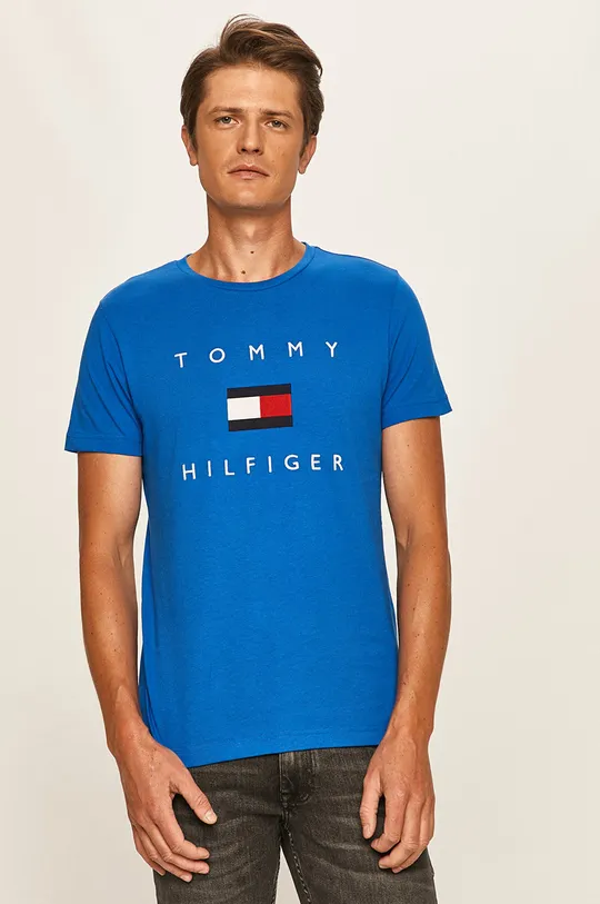 modrá Tommy Hilfiger - Tričko Pánsky