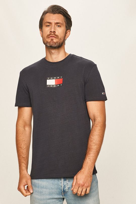 granatowy Tommy Jeans - T-shirt DM0DM08351 Męski