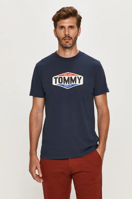 tmavomodrá Tommy Jeans - Tričko Pánsky