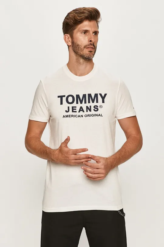 biela Tommy Jeans - Tričko
