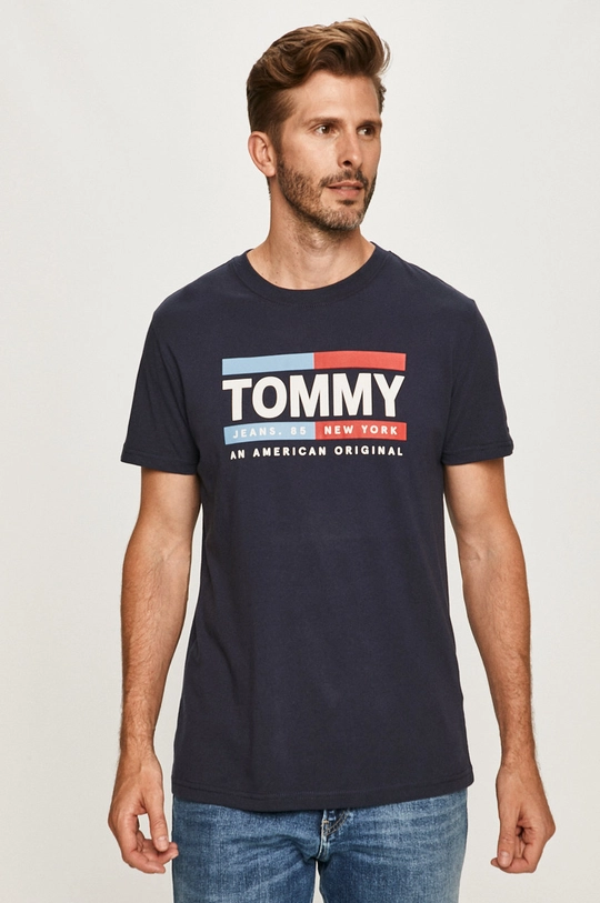 tmavomodrá Tommy Jeans - Tričko Pánsky