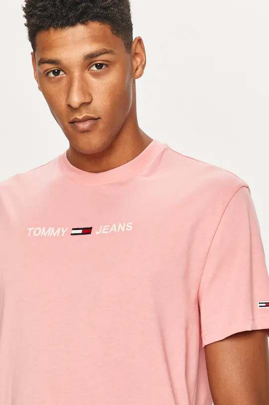 ružová Tommy Jeans - Tričko