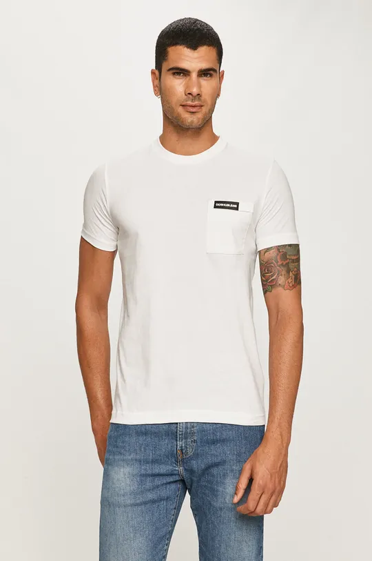 fehér Calvin Klein Jeans - T-shirt