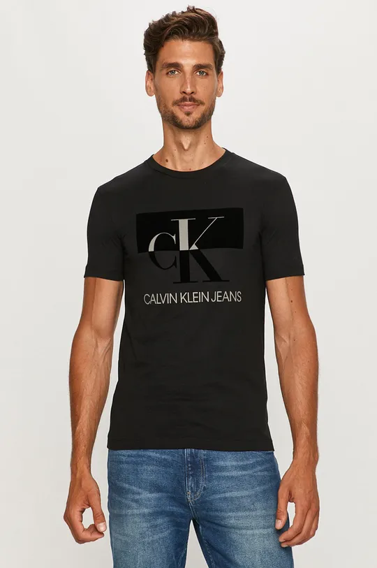 fekete Calvin Klein Jeans - T-shirt Férfi