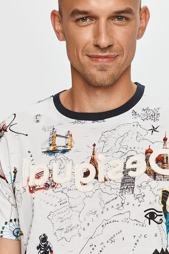 fehér Desigual - T-shirt