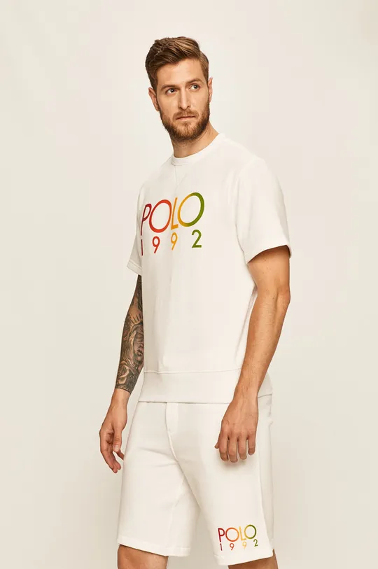 biały Polo Ralph Lauren - T-shirt 710800185002 Męski