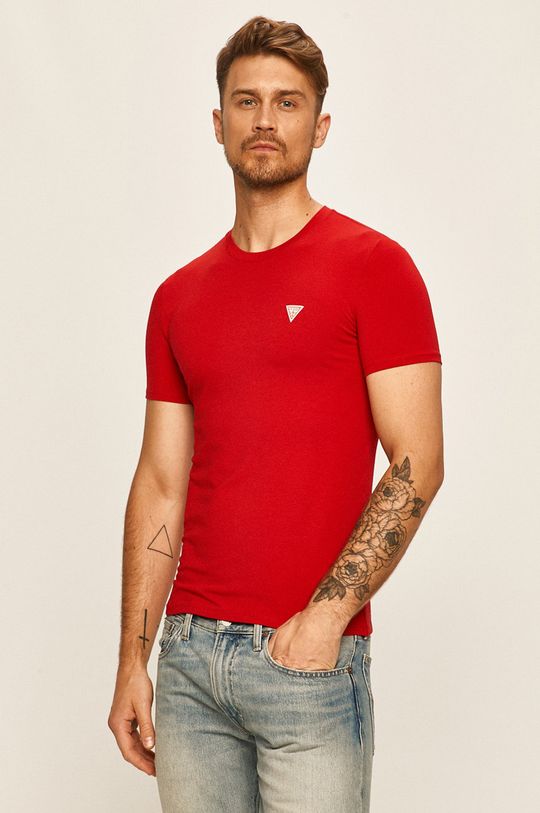červená Guess Jeans - Tričko Pánský