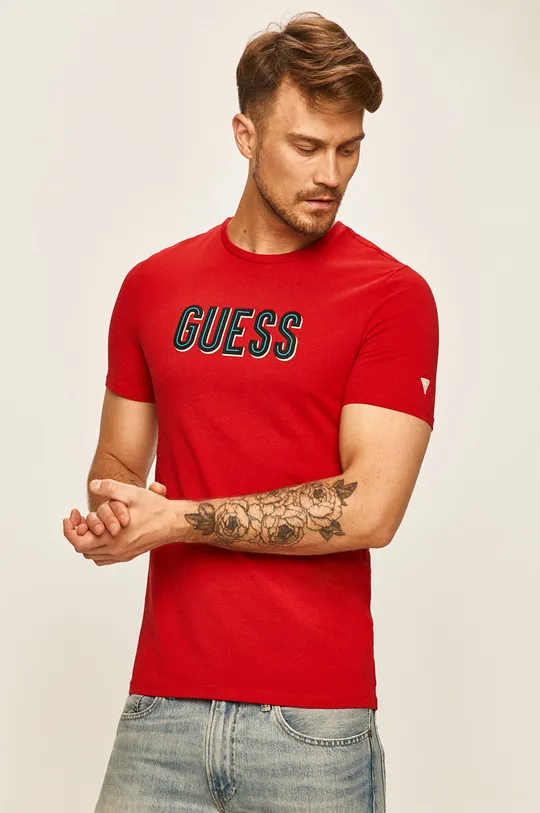 červená Guess Jeans - Tričko