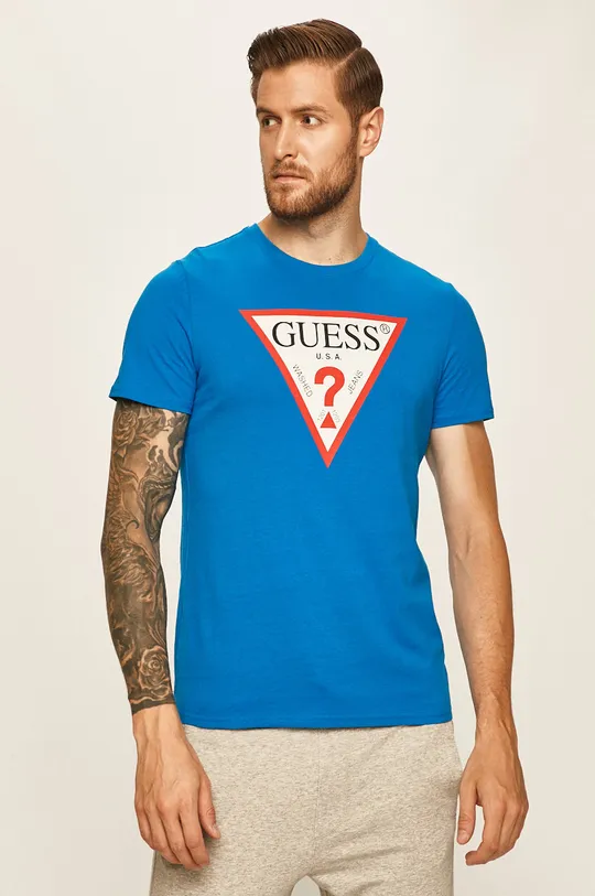 kék Guess Jeans - T-shirt Férfi