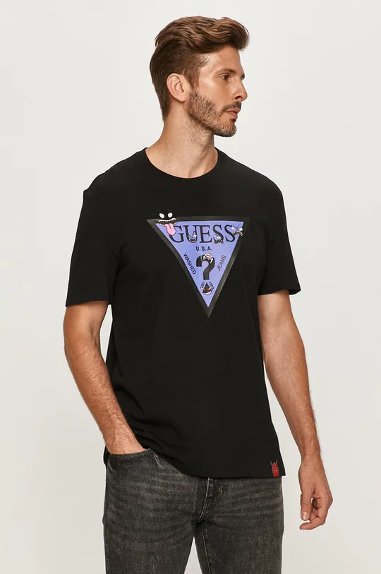 fekete Guess Jeans - T-shirt Férfi