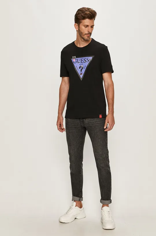 Guess Jeans - T-shirt fekete