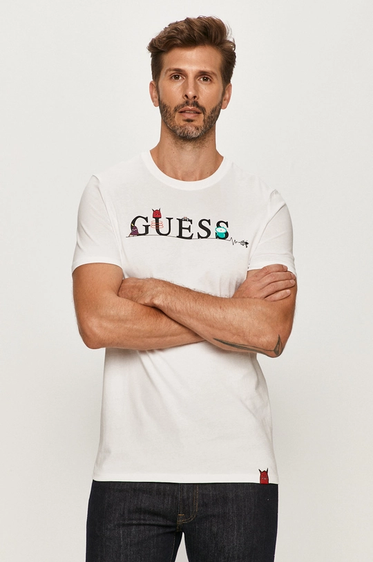 fehér Guess Jeans - T-shirt Férfi