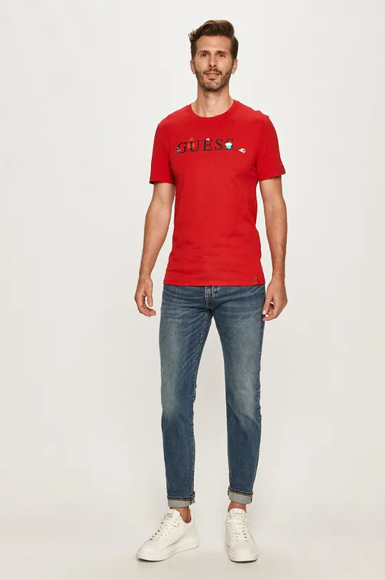 Guess Jeans - T-shirt piros