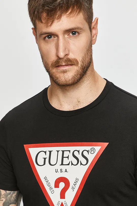 fekete Guess Jeans - T-shirt