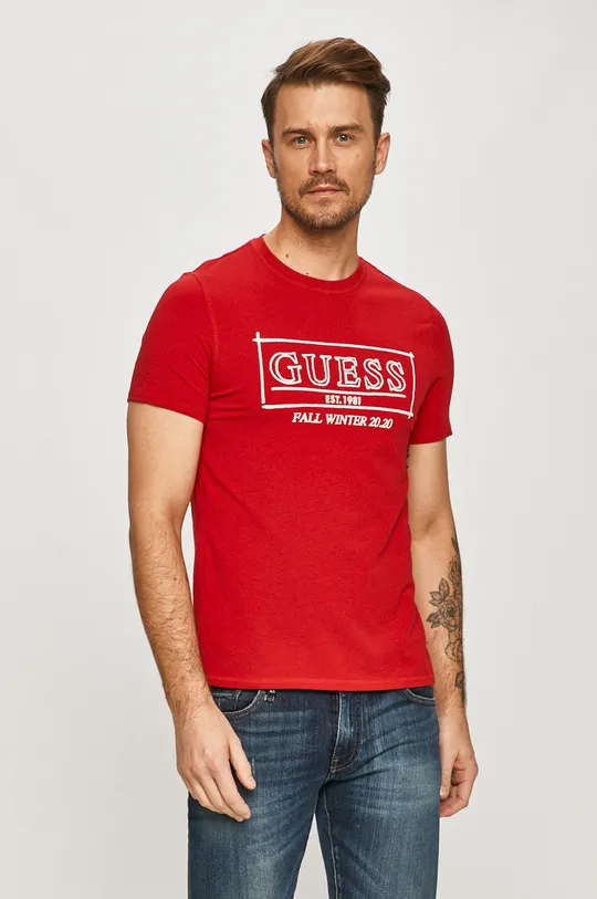piros Guess - T-shirt
