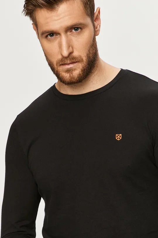 čierna Premium by Jack&Jones - Tričko s dlhým rukávom