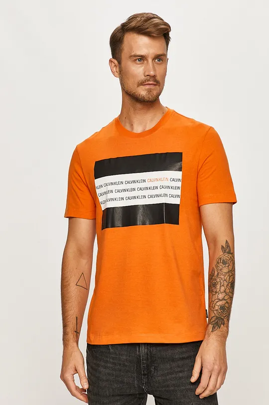 narancssárga Calvin Klein - T-shirt Férfi