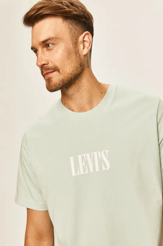 zielony Levi's - T-shirt Męski