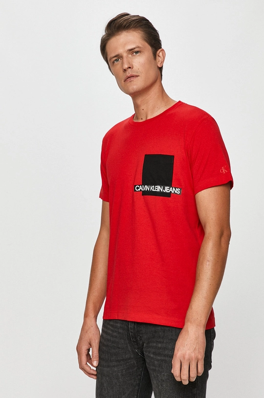 piros Calvin Klein Jeans - T-shirt Férfi