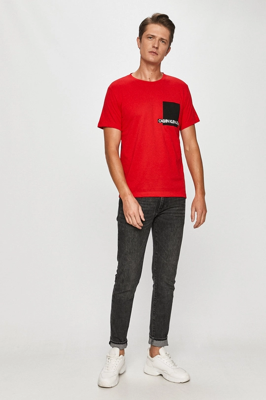 Calvin Klein Jeans - T-shirt piros